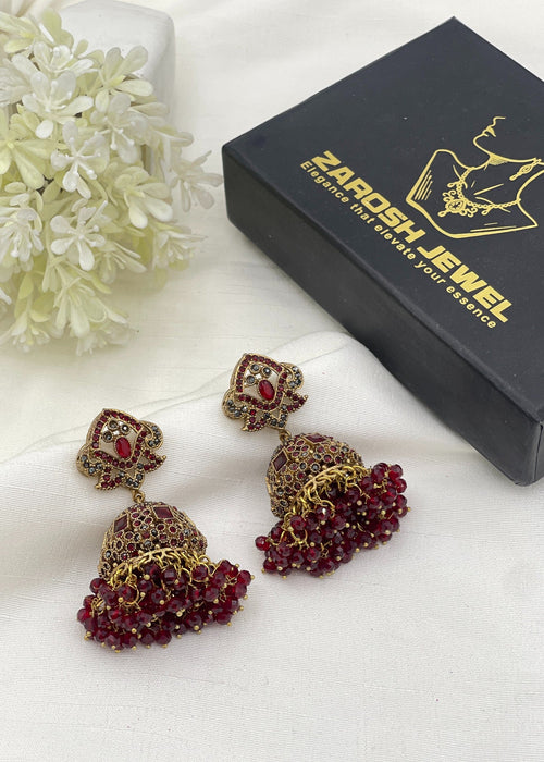Shop the Aneesa Heritage Jhumka from Zarosh Jewel