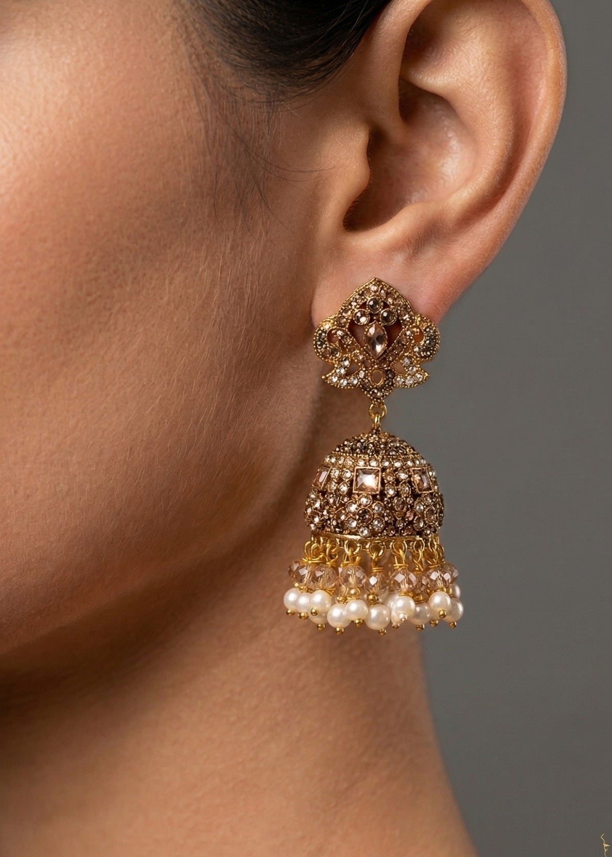 Shop the Aneesa Heritage Jhumka from Zarosh Jewel