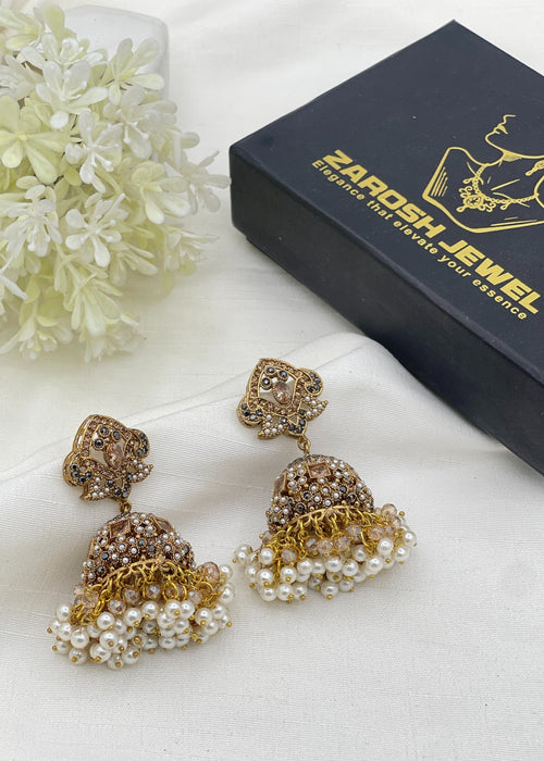 Shop the Aneesa Heritage Jhumka from Zarosh Jewel