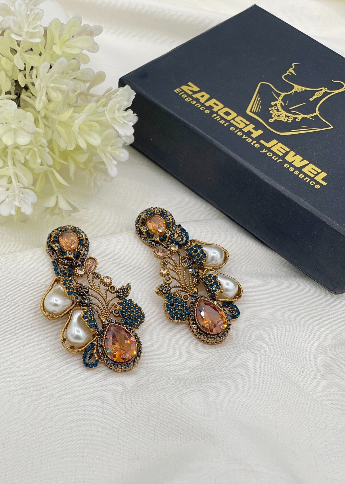 Shop the Anfa Earrings from Zarosh Jewel