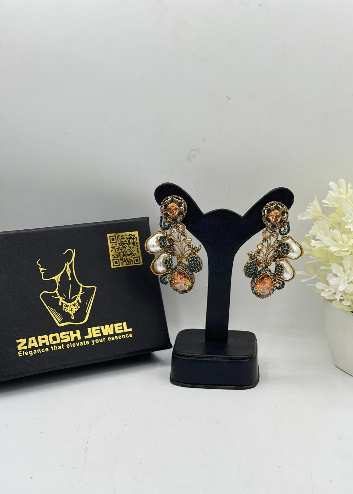 Shop the Anfa Earrings from Zarosh Jewel