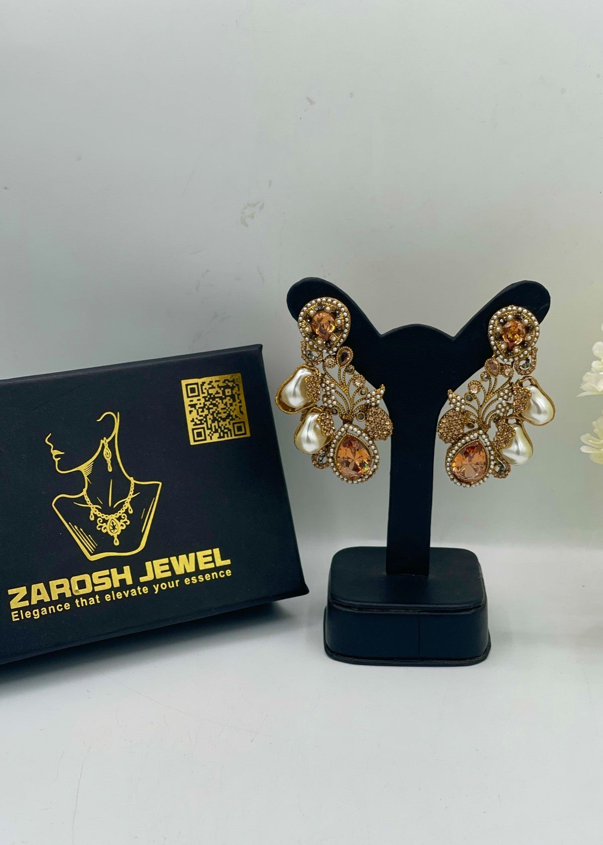 Shop the Anfa Earrings from Zarosh Jewel