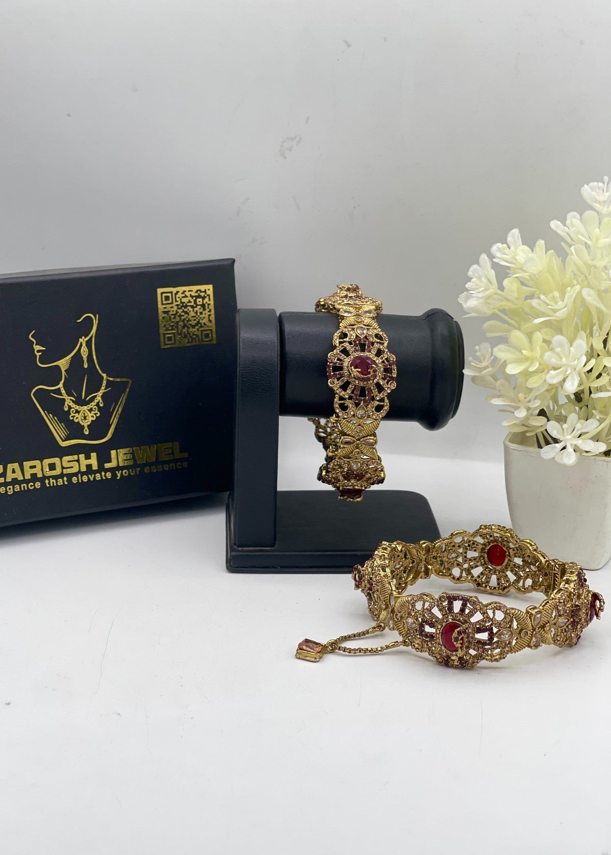 Shop the Anilaa Openable Bangle Set from Zarosh Jewel
