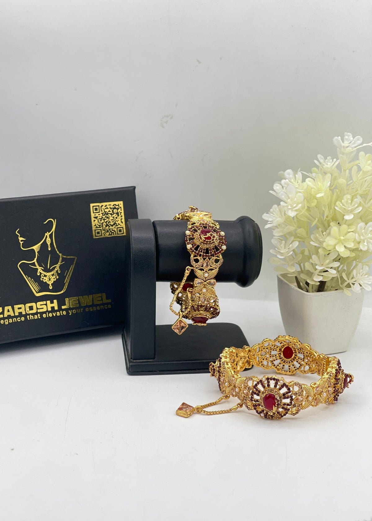 Shop the Anilaa Openable Bangle Set from Zarosh Jewel