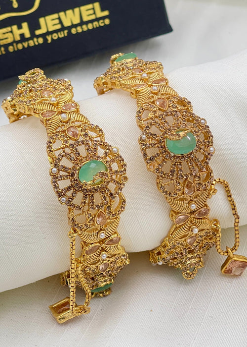 Shop the Anilaa Openable Bangle Set from Zarosh Jewel