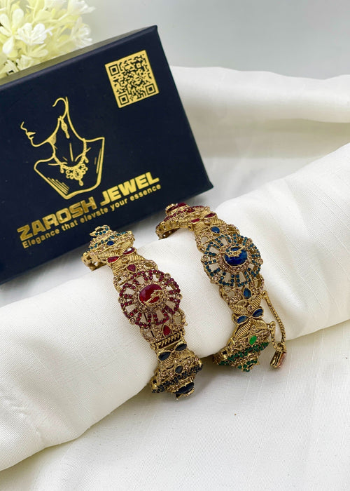 Shop the Anilaa Openable Bangle Set from Zarosh Jewel