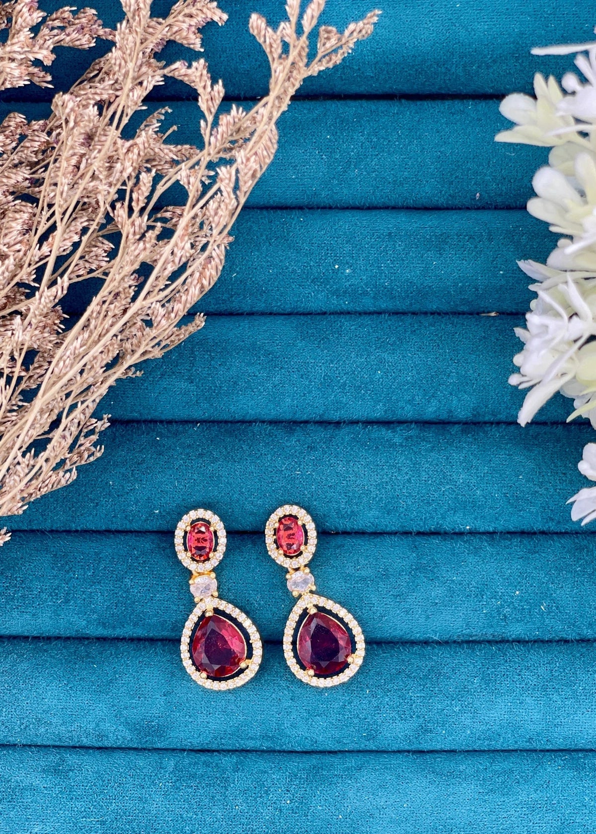 Shop the Anjum Teardrop Earrings from Zarosh Jewel