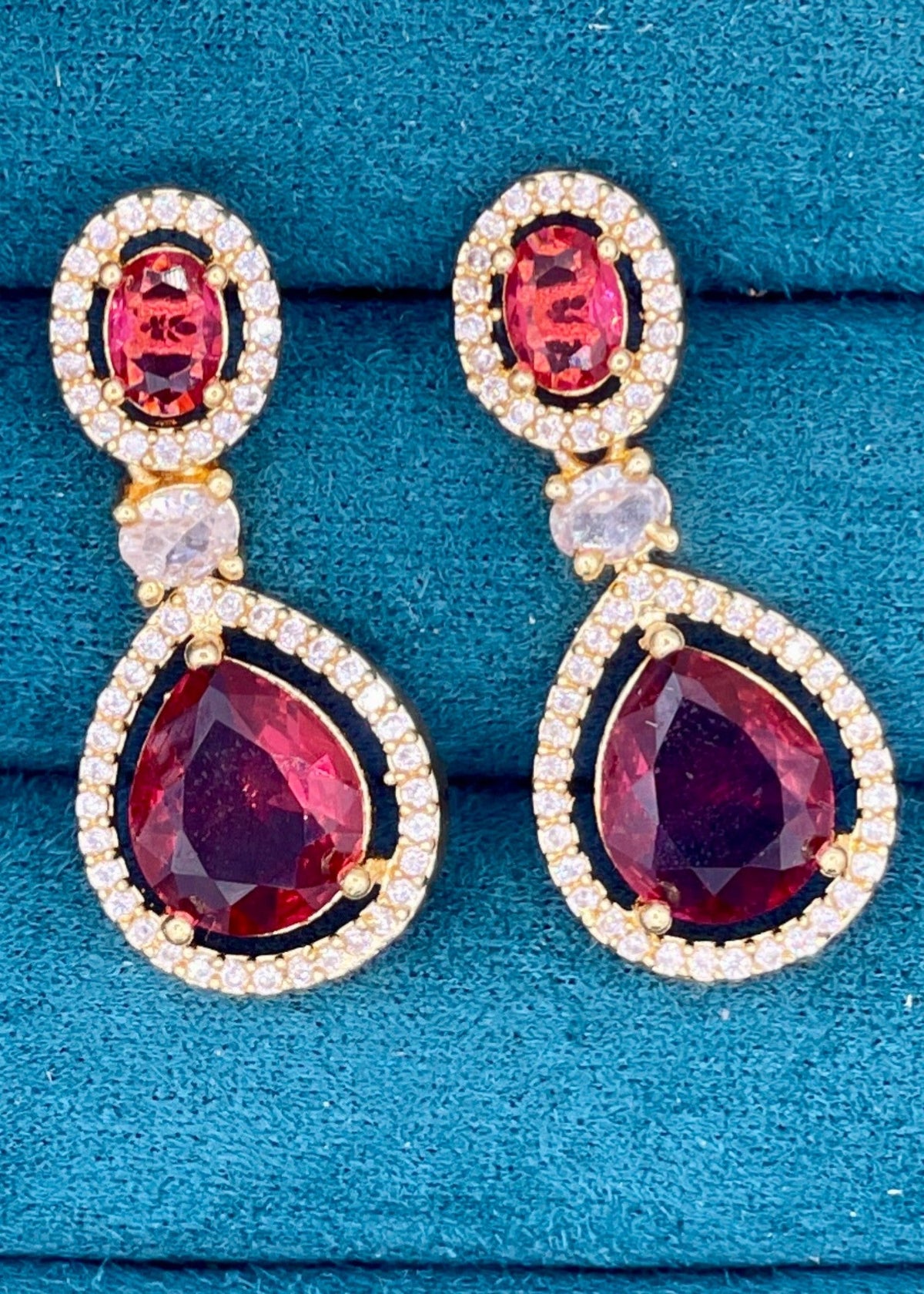 Shop the Anjum Teardrop Earrings from Zarosh Jewel