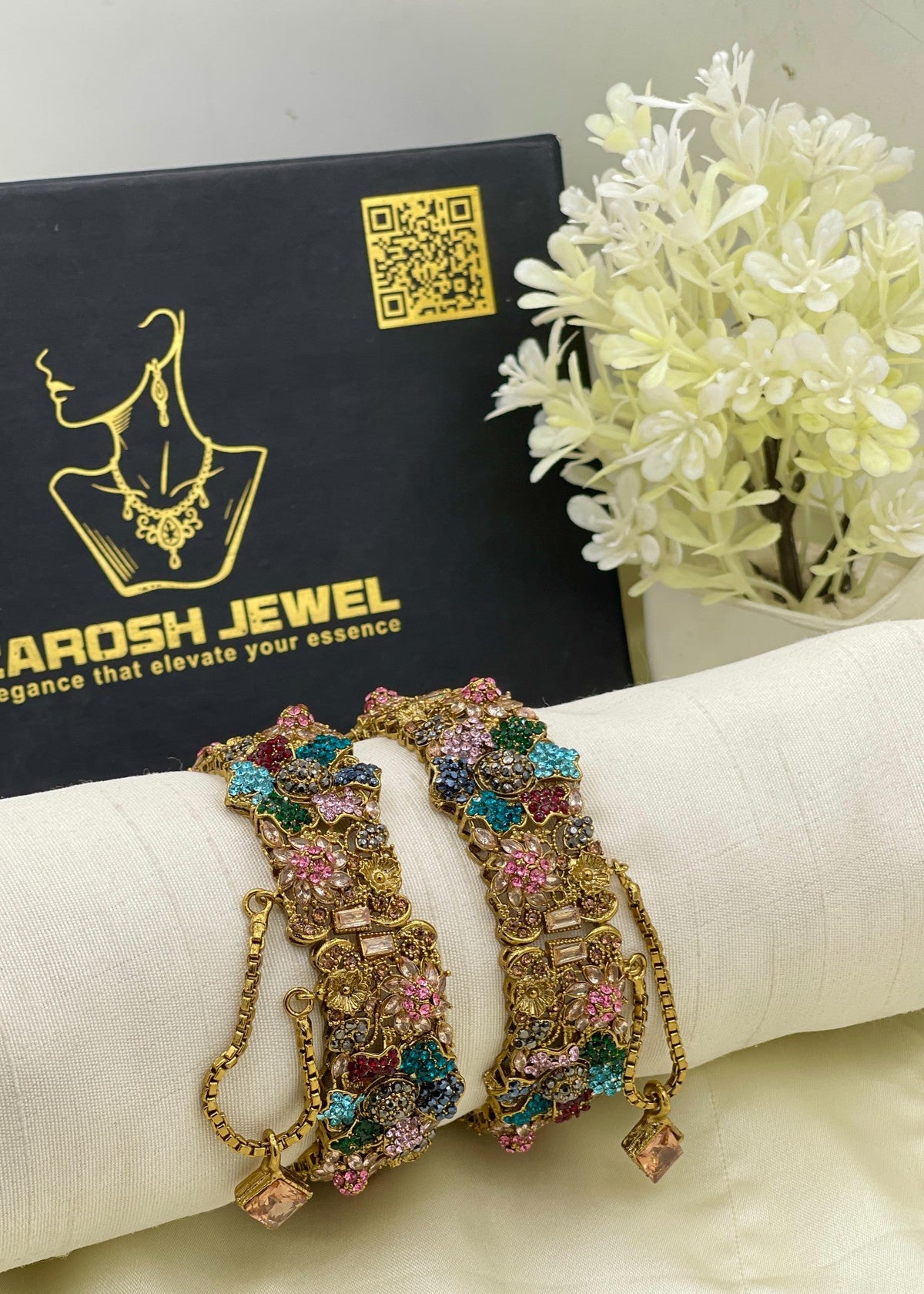 Shop the Anumta Royal Floral Bangles from Zarosh Jewel