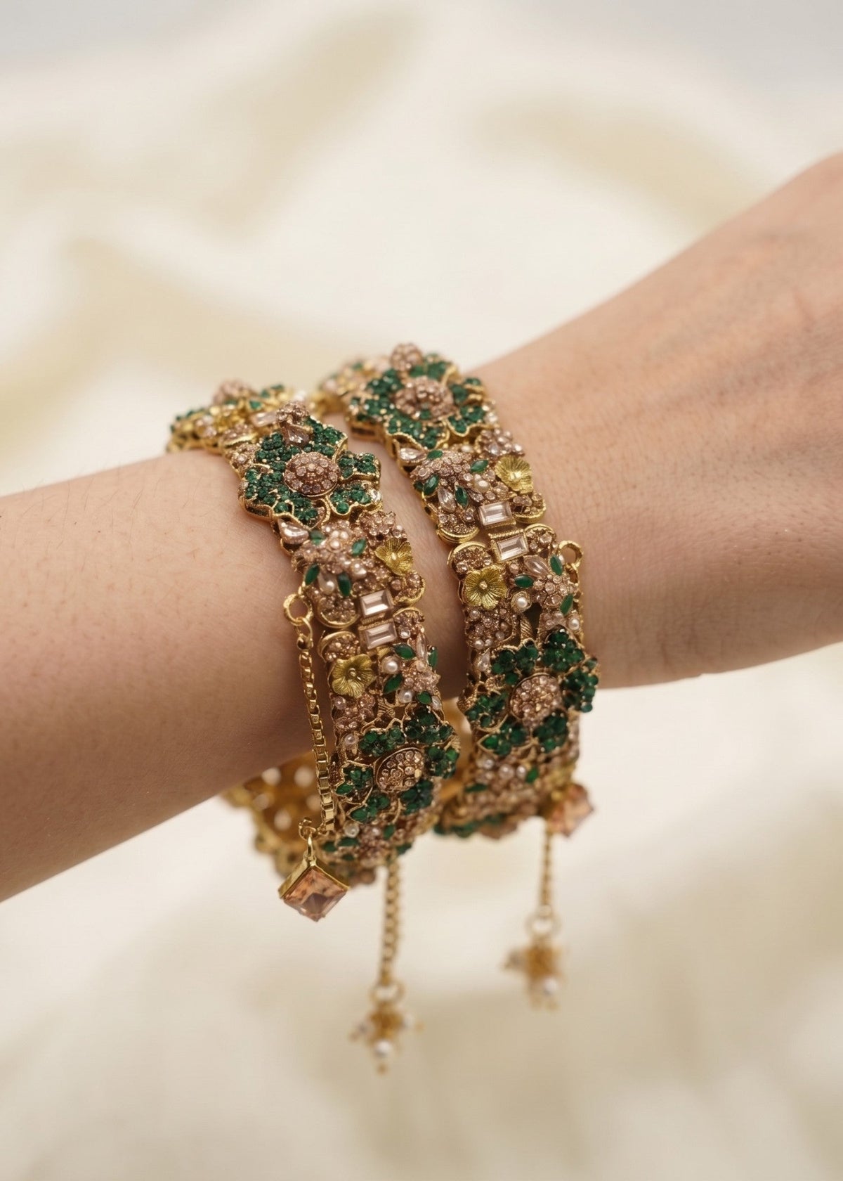 Shop the Anumta Royal Floral Bangles from Zarosh Jewel