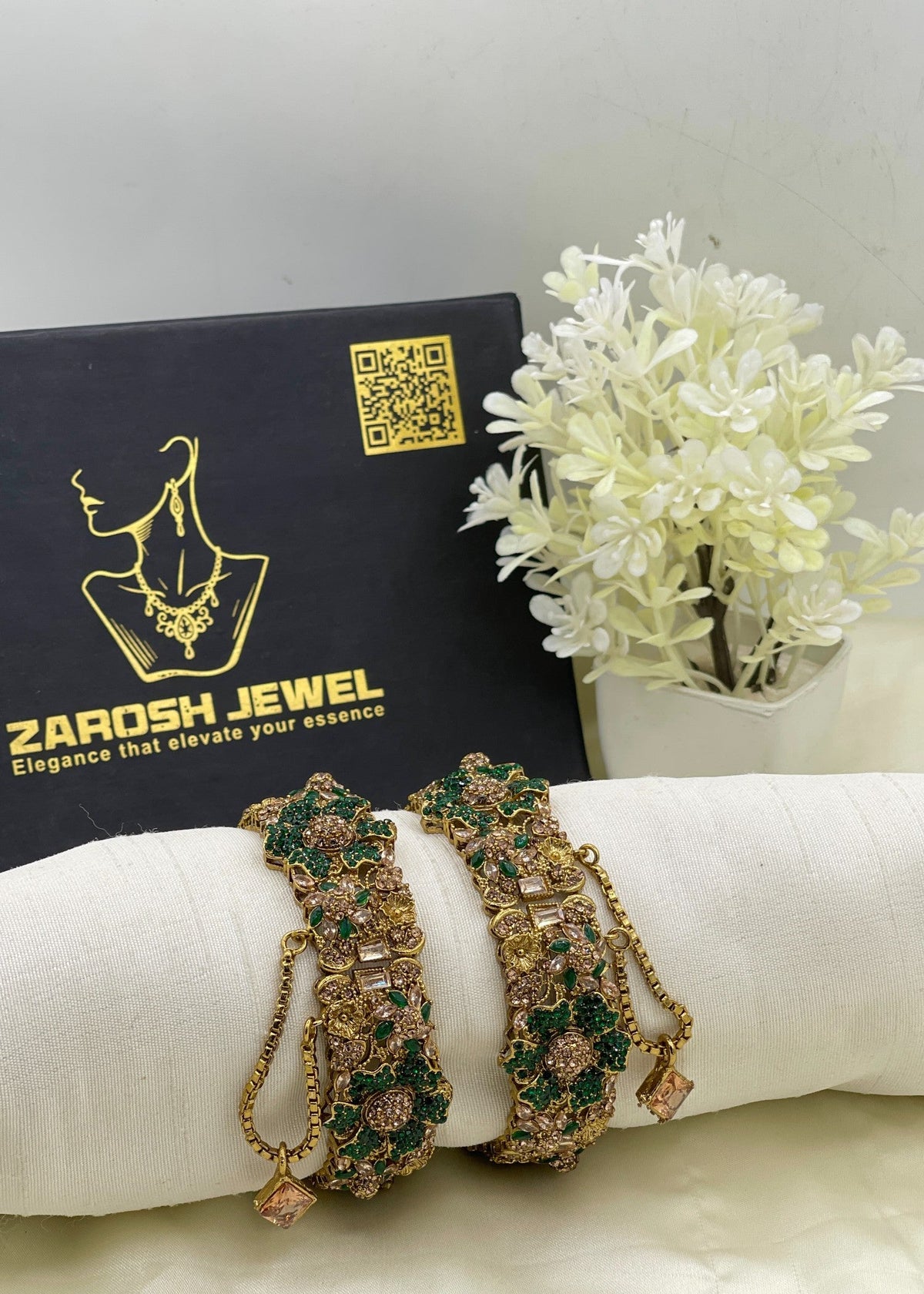Shop the Anumta Royal Floral Bangles from Zarosh Jewel