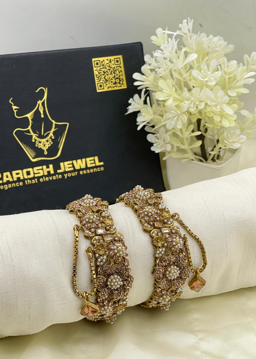 Shop the Anumta Royal Floral Bangles from Zarosh Jewel