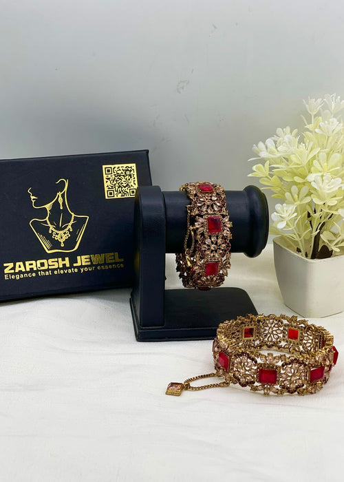 Shop the Aqsa Openable Bangle Set from Zarosh Jewel