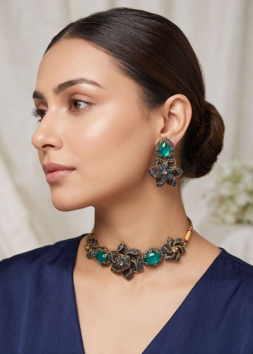 Shop the Areeba Choker Set from Zarosh Jewel