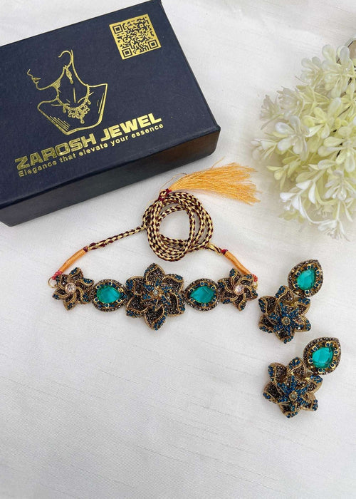 Shop the Areeba Choker Set from Zarosh Jewel