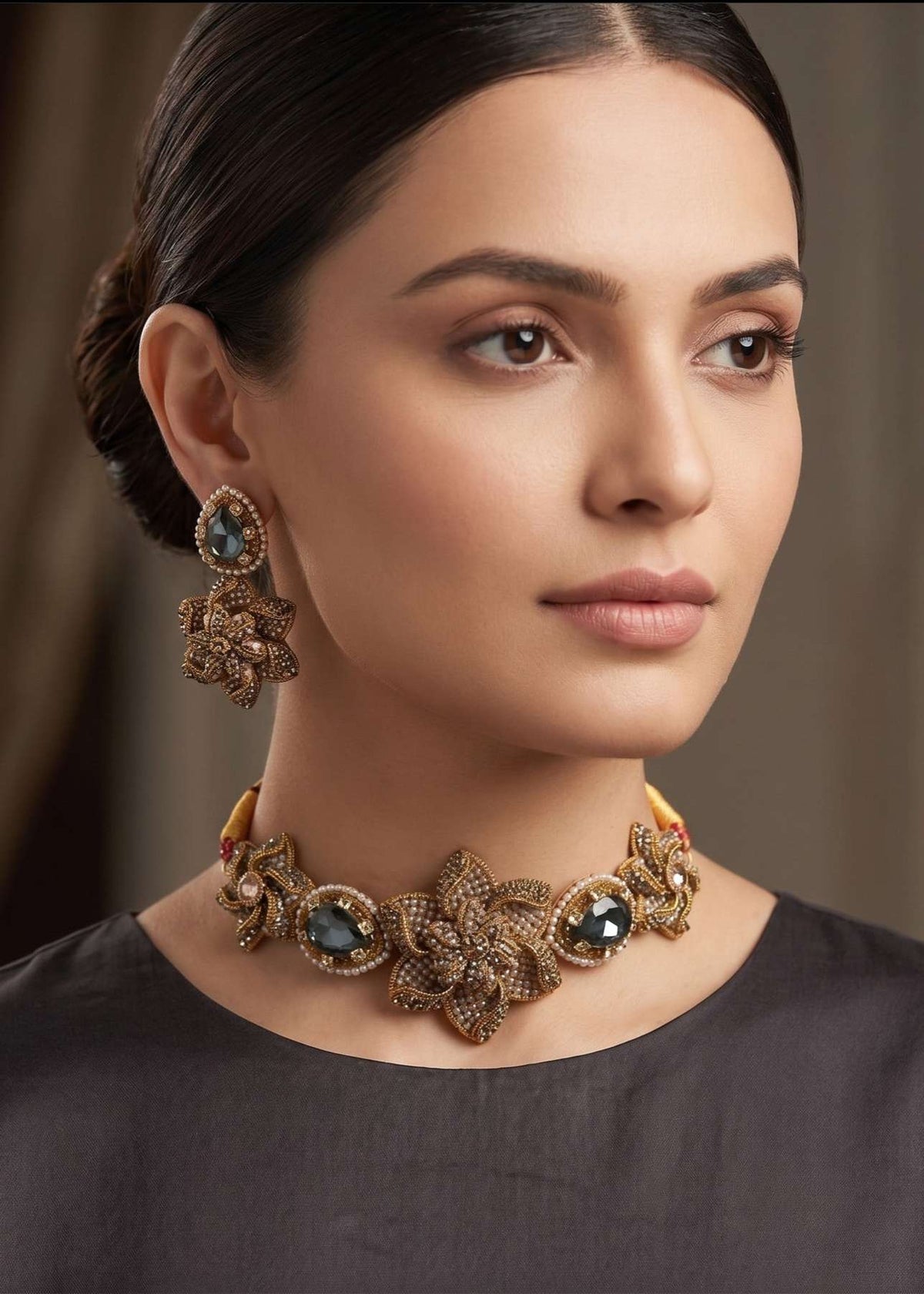 Shop the Areeba Choker Set from Zarosh Jewel