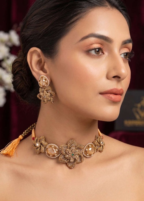 Shop the Areeba Choker Set from Zarosh Jewel