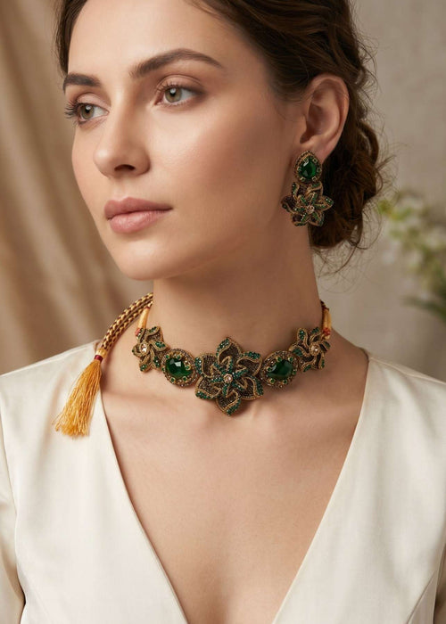 Shop the Areeba Choker Set from Zarosh Jewel