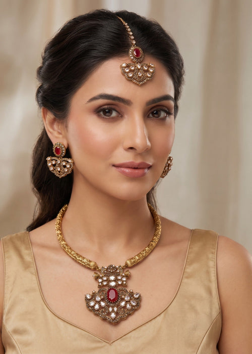 Shop the Areefah Heritage Necklace from Zarosh Jewel