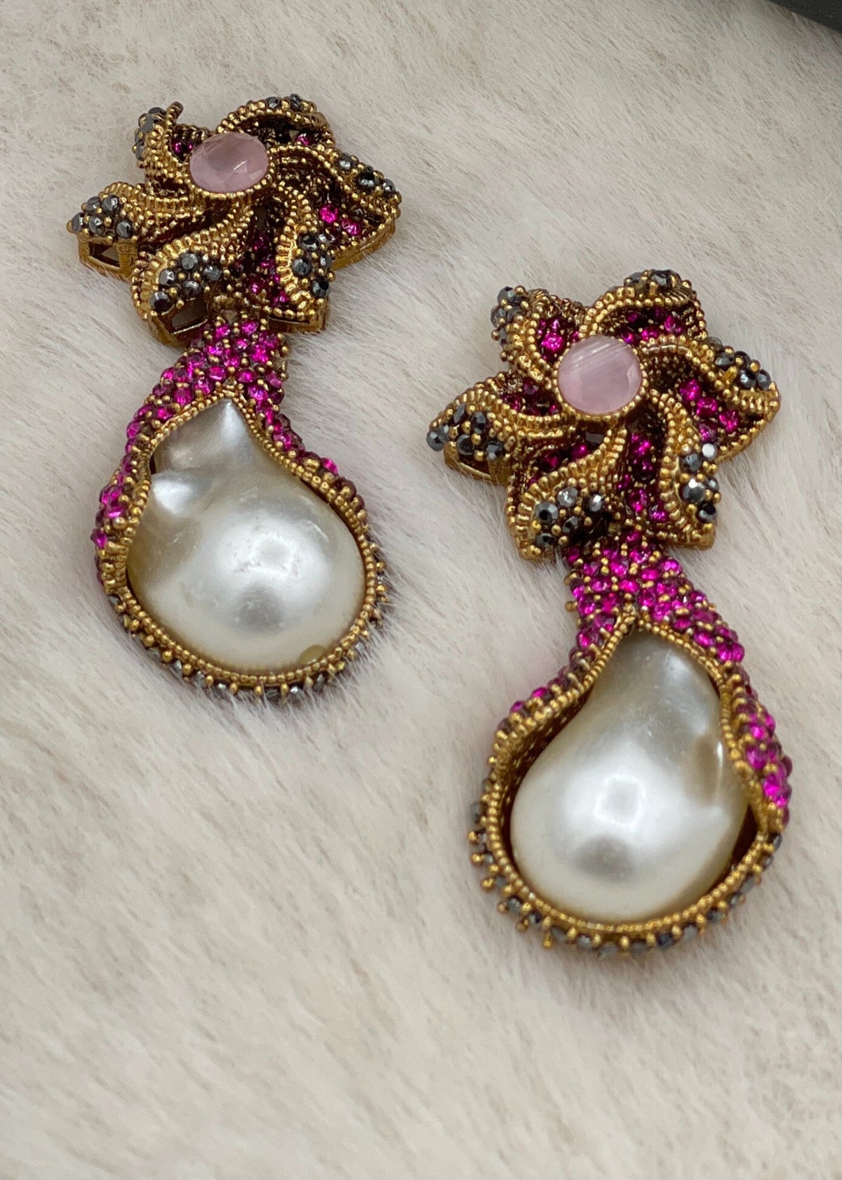 Shop the Areesha Floral Drops from Zarosh Jewel