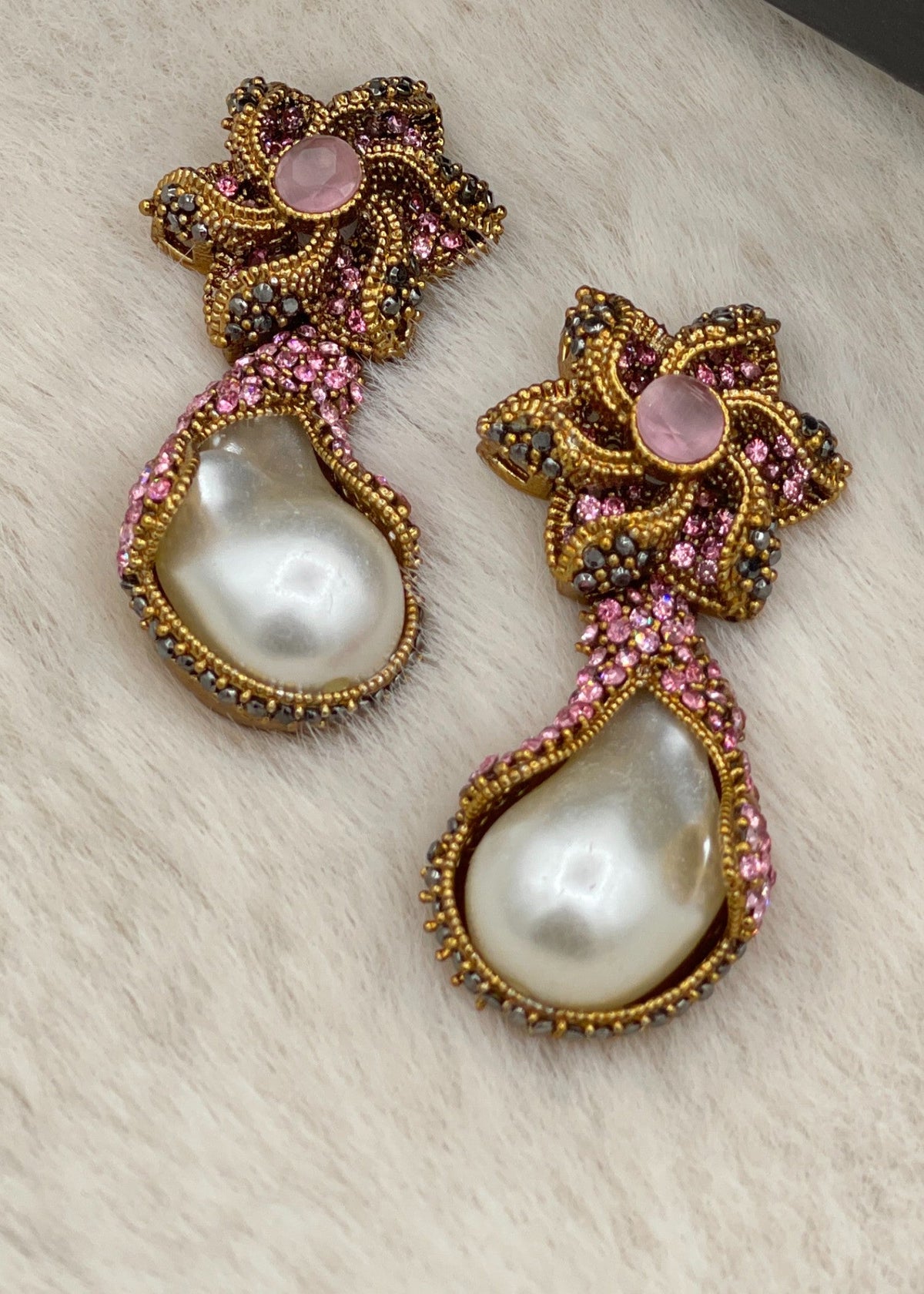 Shop the Areesha Floral Drops from Zarosh Jewel
