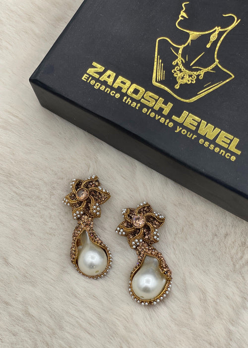 Shop the Areesha Floral Drops from Zarosh Jewel