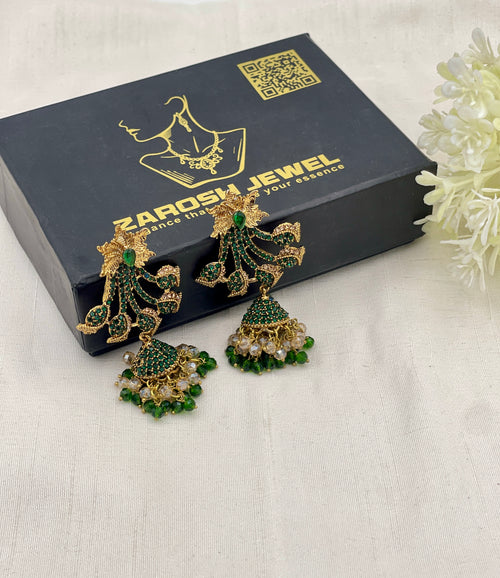 Shop the Areesha Jhumka Earrings from Zarosh Jewel