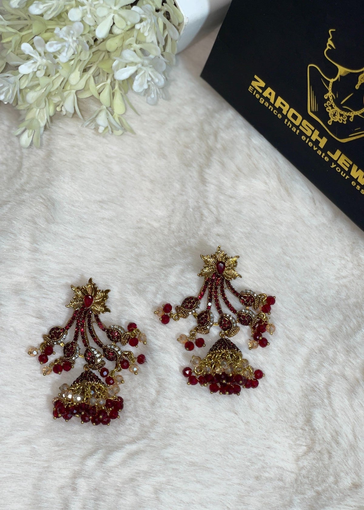 Shop the Areesha Jhumka Earrings from Zarosh Jewel