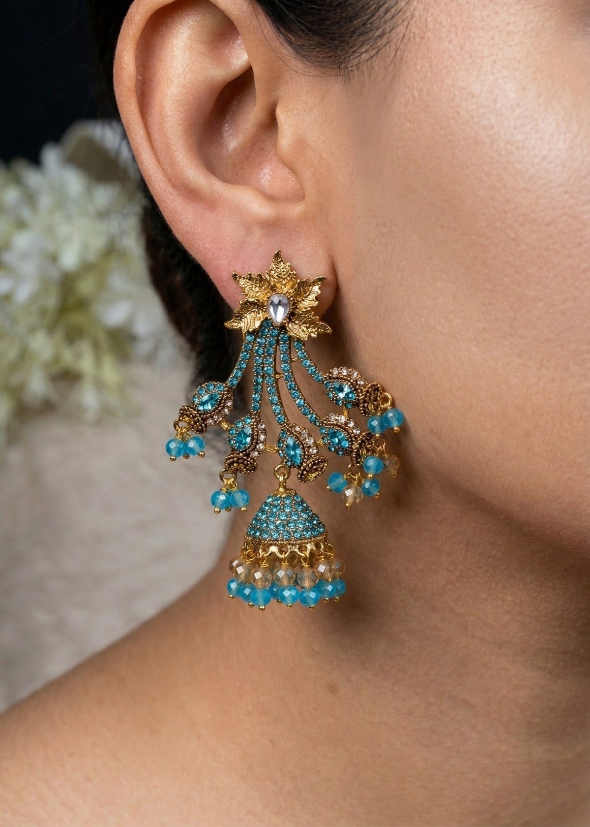 Shop the Areesha Jhumka Earrings from Zarosh Jewel