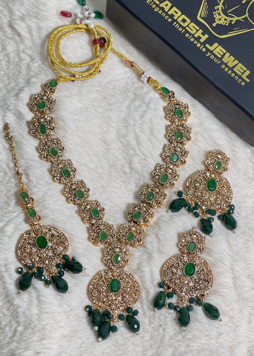 Shop the Arez Ethereal Necklace Set from Zarosh Jewel