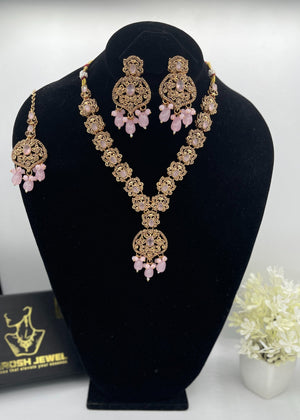 Shop the Arez Ethereal Necklace Set from Zarosh Jewel
