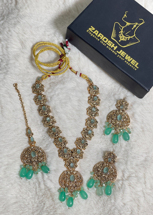 Shop the Arez Ethereal Necklace Set from Zarosh Jewel