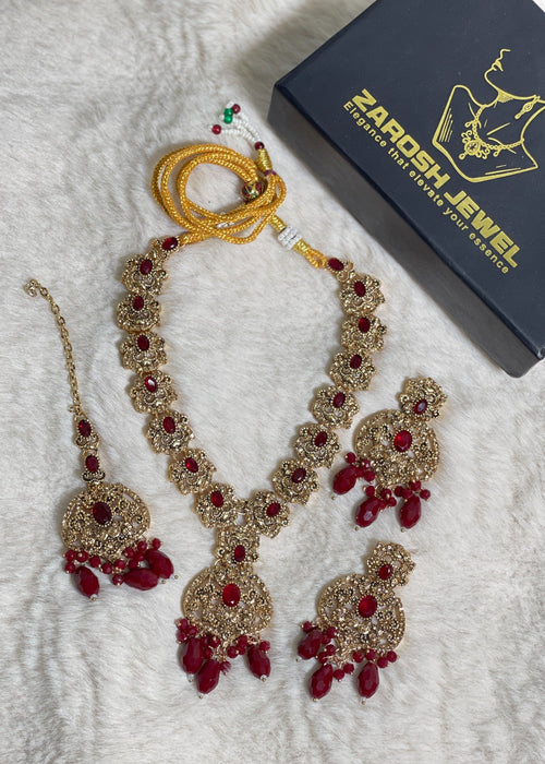 Shop the Arez Ethereal Necklace Set from Zarosh Jewel