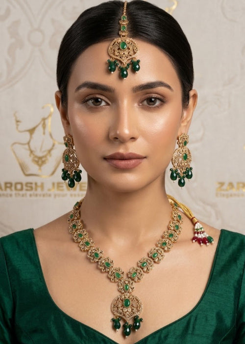 Shop the Arez Ethereal Necklace Set from Zarosh Jewel
