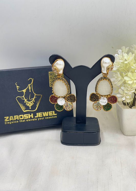 Shop the Arij Drop Earring from Zarosh Jewel