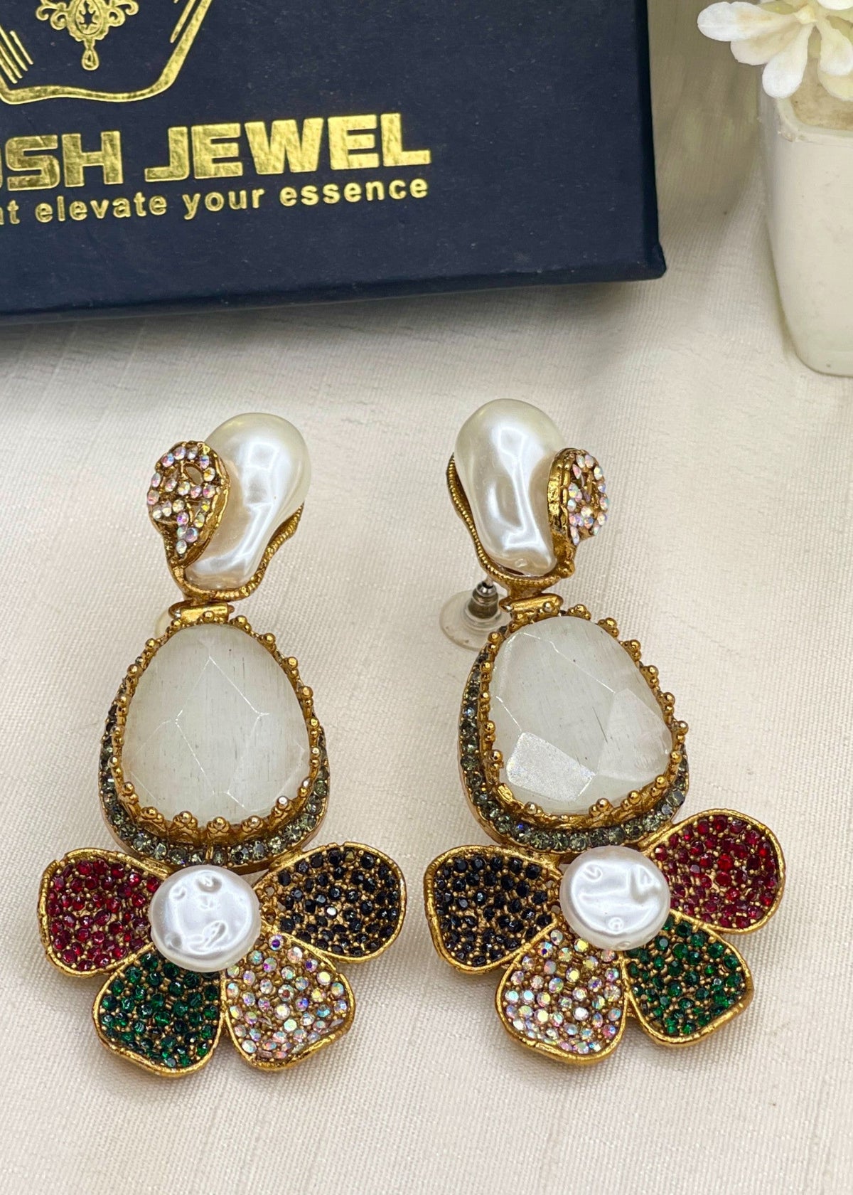 Shop the Arij Drop Earring from Zarosh Jewel