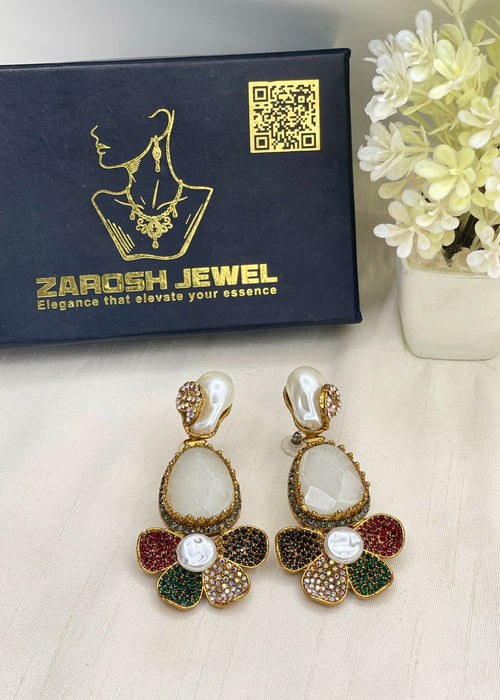 Shop the Arij Drop Earring from Zarosh Jewel