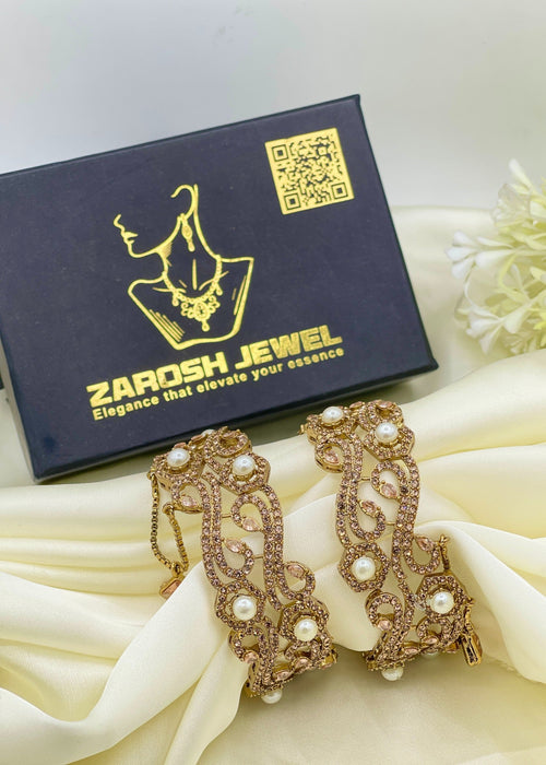 Shop the Asma Openable Bangle Set from Zarosh Jewel