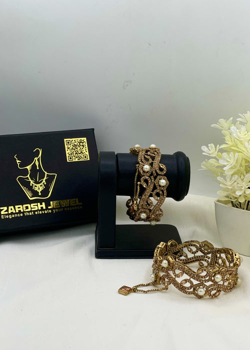 Shop the Asma Openable Bangle Set from Zarosh Jewel