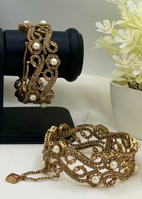 Shop the Asma Openable Bangle Set from Zarosh Jewel