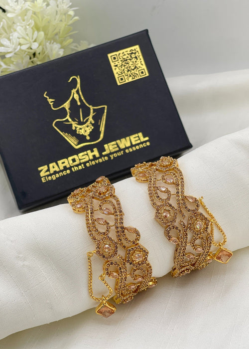 Shop the Asma Openable Bangle Set from Zarosh Jewel