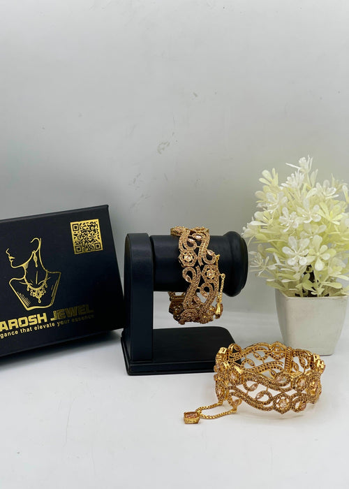 Shop the Asma Openable Bangle Set from Zarosh Jewel