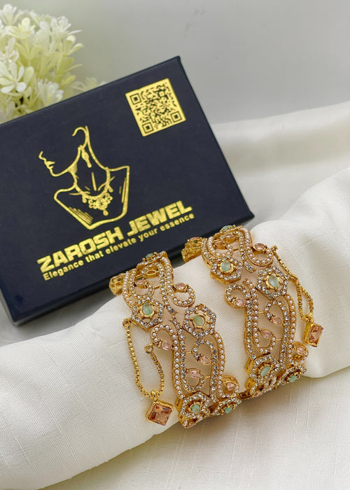 Shop the Asma Openable Bangle Set from Zarosh Jewel
