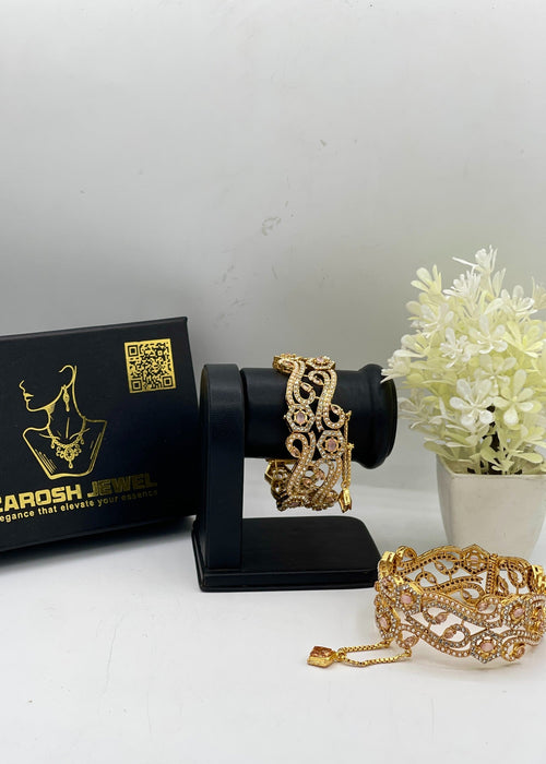 Shop the Asma Openable Bangle Set from Zarosh Jewel