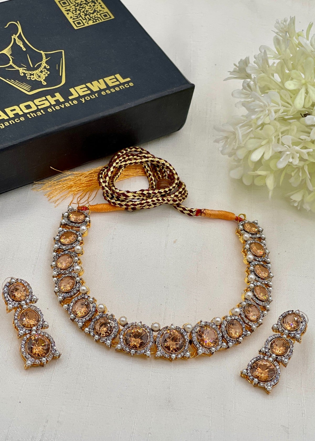 Shop the Atiya Heritage Necklace Set from Zarosh Jewel