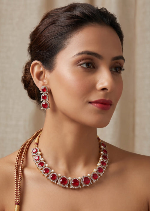 Shop the Atiya Heritage Necklace Set from Zarosh Jewel