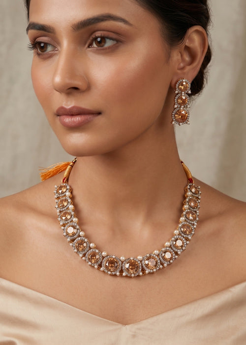 Shop the Atiya Heritage Necklace Set from Zarosh Jewel