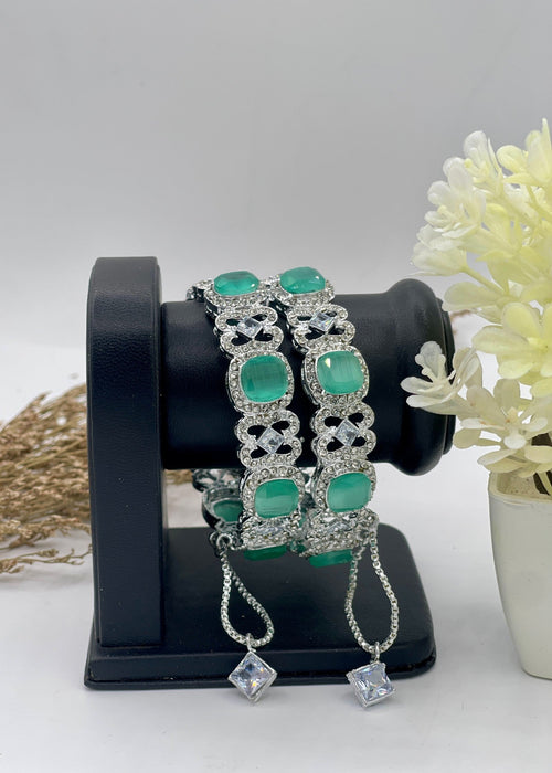 Shop the Aurelia Frost Bangles Openable from Zarosh Jewel
