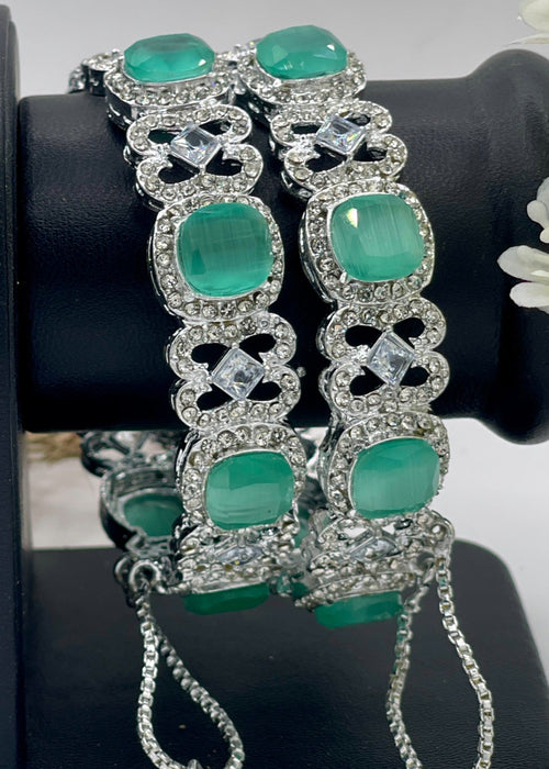 Shop the Aurelia Frost Bangles Openable from Zarosh Jewel
