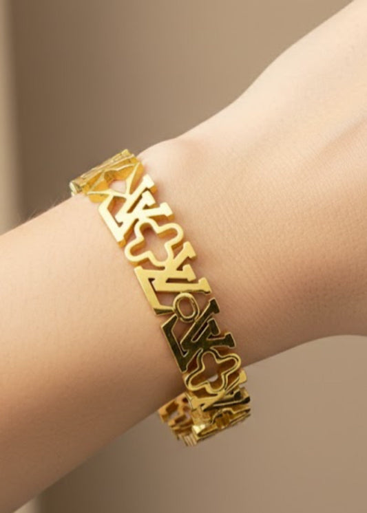 Aurora Gold Bracelet by Zarosh Jewel
